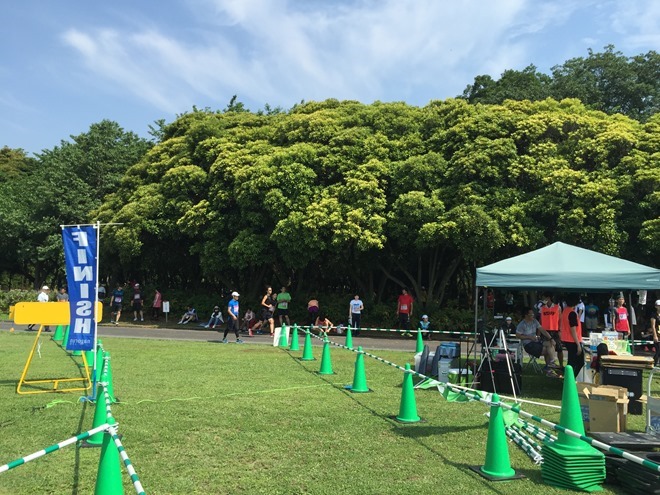 マラソントレーニング in 庄内緑地公園 フィニッシュ地点